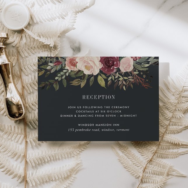 Moonlight Garden Wedding Reception Enclosure Card (Creator Uploaded)