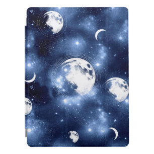 Moonlight Glow Moon Phases in Sky Clouds iPad Pro Cover
