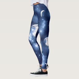 Constellations Glow-in-the-Dark Adults Cotton Leggings with