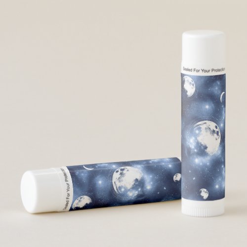Moonlight Glow  Moon Phases in Sky Clouds Lip Balm