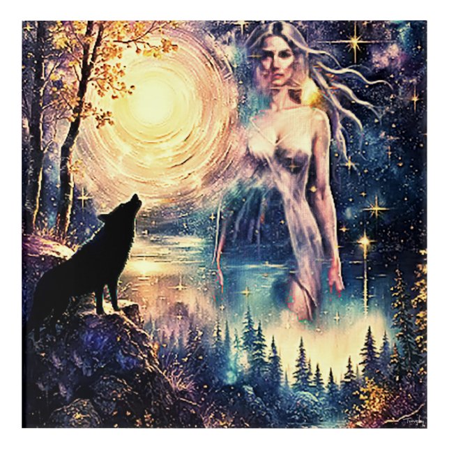 Moonlight Goddess Acrylic Print (Front)