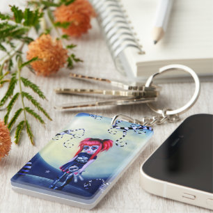 Moonlight Goth Doll Keychain