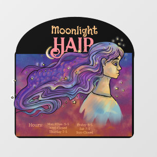 Moonlight Hair Window Cling