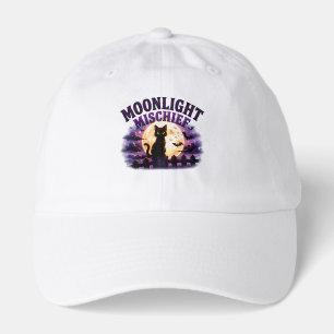 🐈⬛ Moonlight Halloween Black Cat Saying 🌕 Hat