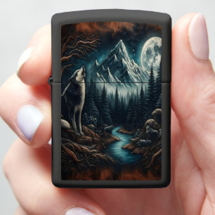Moonlight Howl Zippo Lighter