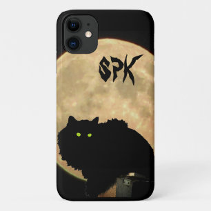 Moonlight Hunter Crouching Tomcat and Moon iPhone 11 Case