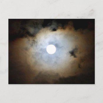 Moonlight In Mayfair. Nature's Clouds And Lights Postcard by stanrail at Zazzle
