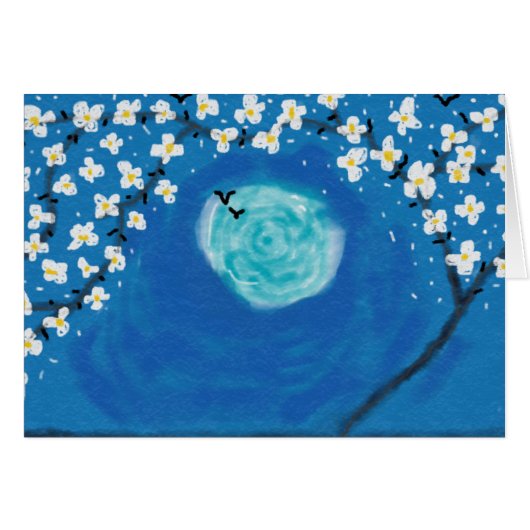 Moonlight in the orchard cards (Front Horizontal)