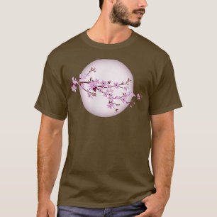 Moonlight Japanese Sakura Cherry Blossom  T-Shirt