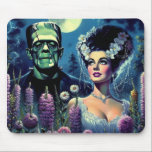 Moonlight Matrimony Mouse Pad<br><div class="desc">Add a unique touch of retro spookiness to your daily routine with this eye catching mousepad.</div>