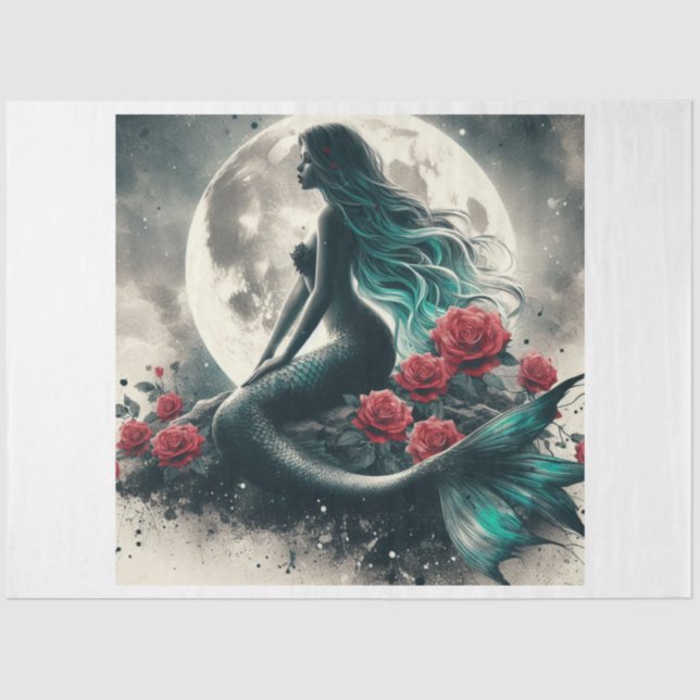 Moonlight Mermaid Tissue Paper (Front)