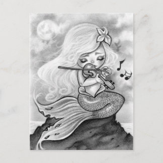 Moonlight Mermaid Violin Sonata Postcard