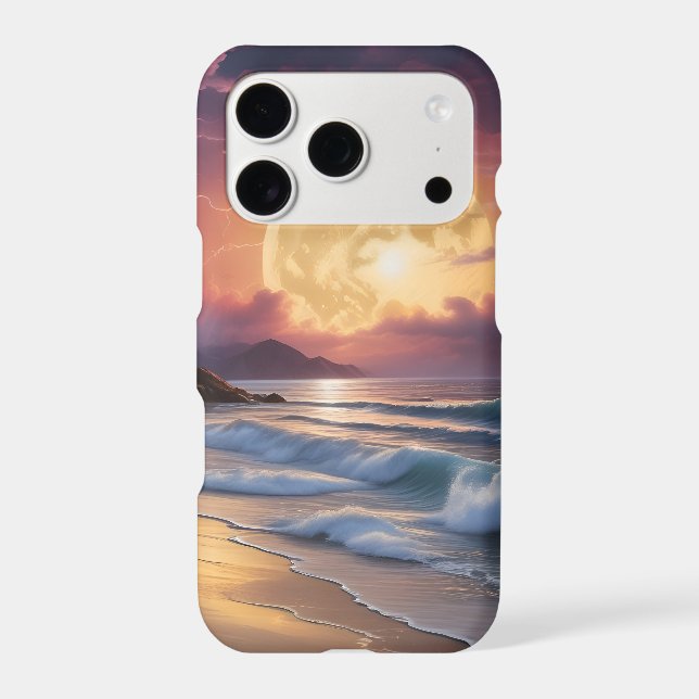 Moonlight Midnight Beach 6 Iphone Case (Back)