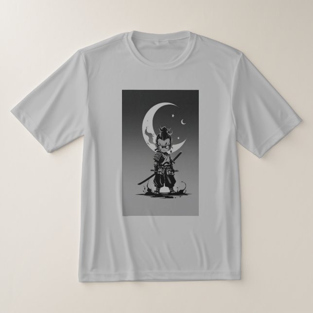 Moonlight Ninja Warrior T-Shirt – Japanese Samurai (Laydown)
