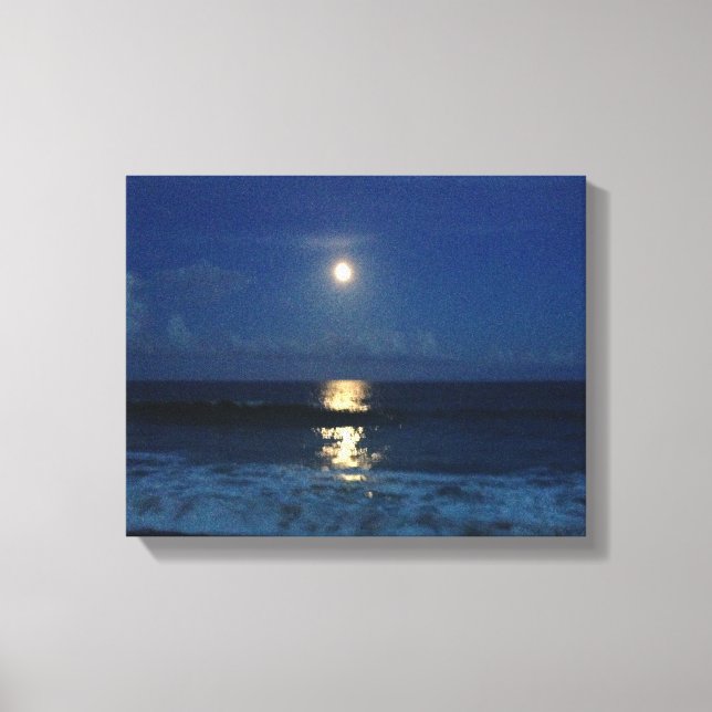 MOONLIGHT on the BEACH Canvas Print (Front)