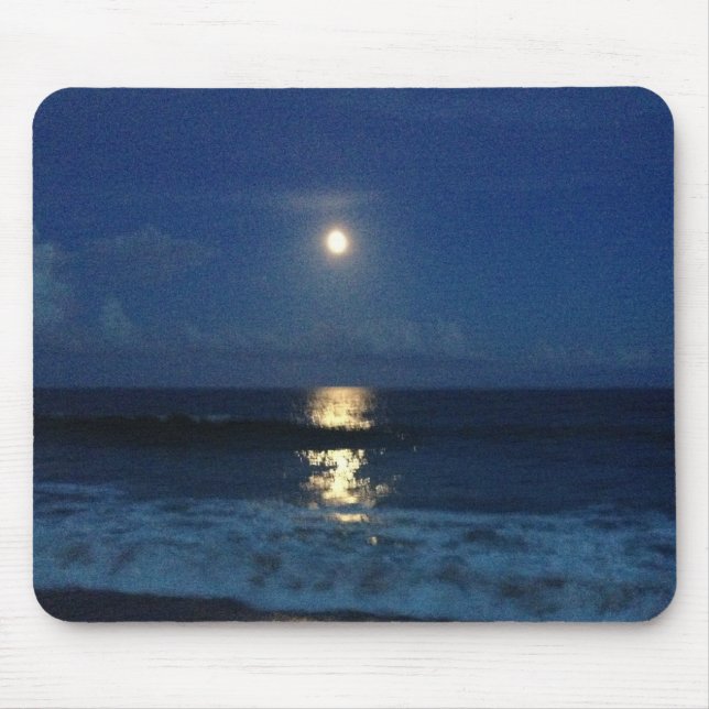 MOONLIGHT on the BEACH Mouse Pad (Front)