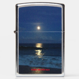 MOONLIGHT on the BEACH Zippo Lighter