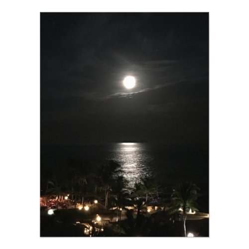 Moonlight on the Sea of Cortez in Los Cabos Photo Print