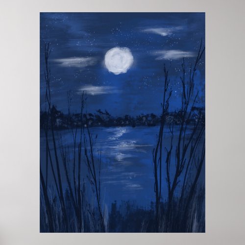 Moonlight on the Still Water Poster