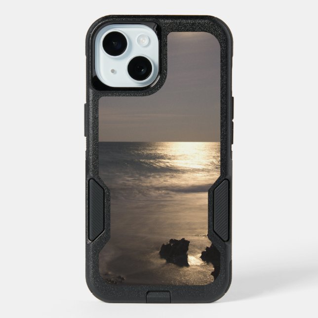 Moonlight Over Ocean iPhone 15 Case (Back)