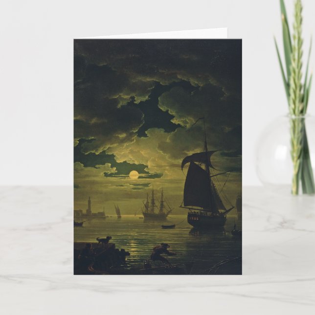Moonlight Over Palermo High-Fidelity Fine Art  Card (Front)