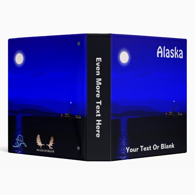 Moonlight Passage 3 Ring Binder (Background)