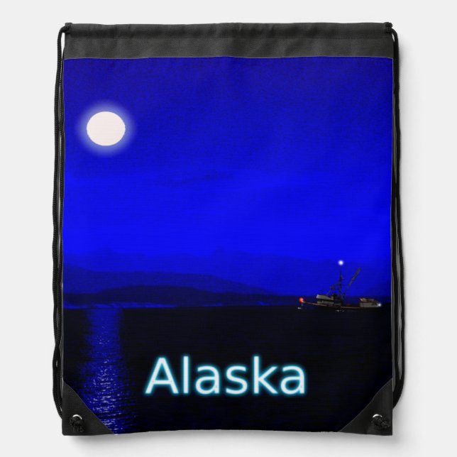 Moonlight Passage Drawstring Bag (Front)