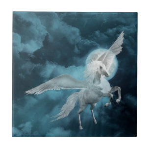 Moonlight pegasus ceramic tile