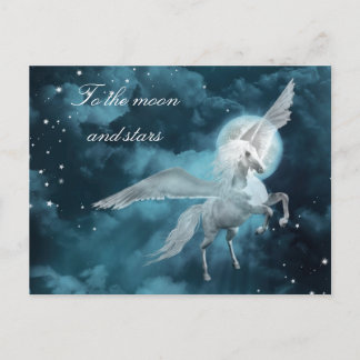 Moonlight pegasus postcard