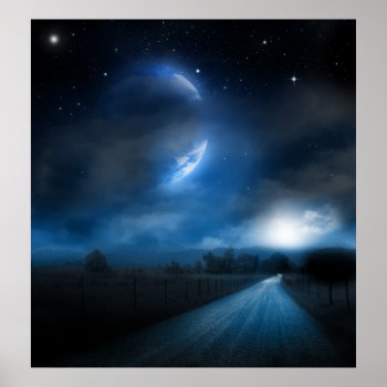 Moonlight Poster by KevinCarden at Zazzle