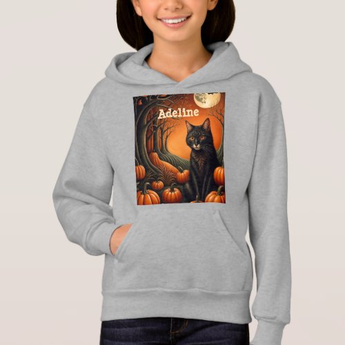 Moonlight Pumpkin Patch Personalized Halloween Hoodie