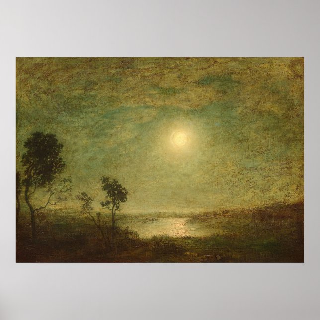 Moonlight - Ralph Albert Blakelock Fine Art Poster (Front)