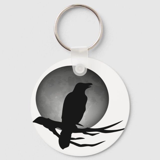 moonlight raven keychain (Front)