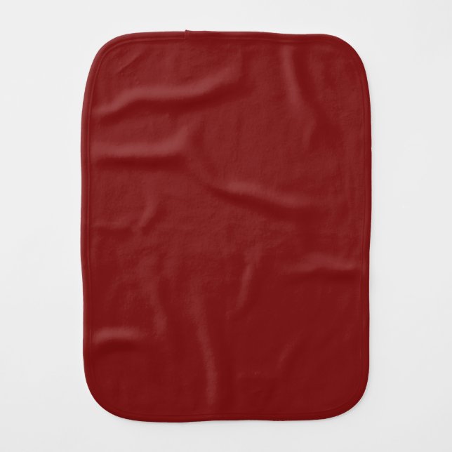 Moonlight Red Baby Burp Cloth (Front)