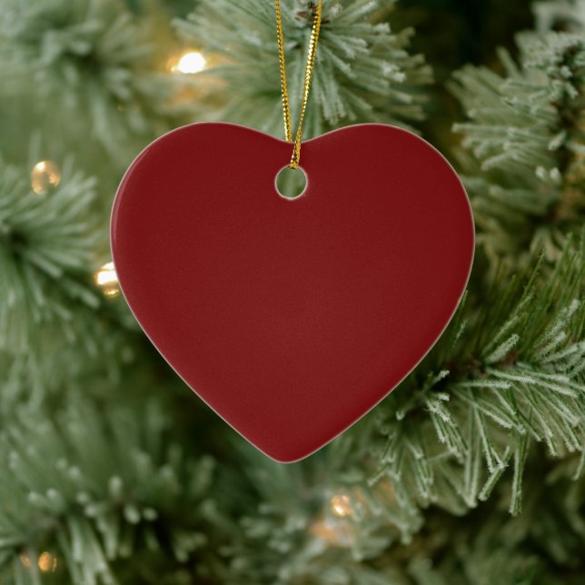 Moonlight Red Ceramic Ornament (Tree)