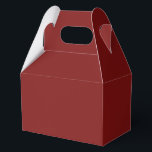 Moonlight Red Favor Boxes<br><div class="desc">A rich and moody color of moonlight red. This deep dramatic red is perfect for romantic nights, gothic weddings, vintage-style celebrations, and bold statement spaces. Each item screams kissed by shadow. "Moonlight red" can describe a deep, mystical color palette with muted reds and earthy tones, or it can refer to...</div>