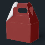 Moonlight Red Favor Boxes<br><div class="desc">A rich and moody color of moonlight red. This deep dramatic red is perfect for romantic nights, gothic weddings, vintage-style celebrations, and bold statement spaces. Each item screams kissed by shadow. "Moonlight red" can describe a deep, mystical color palette with muted reds and earthy tones, or it can refer to...</div>