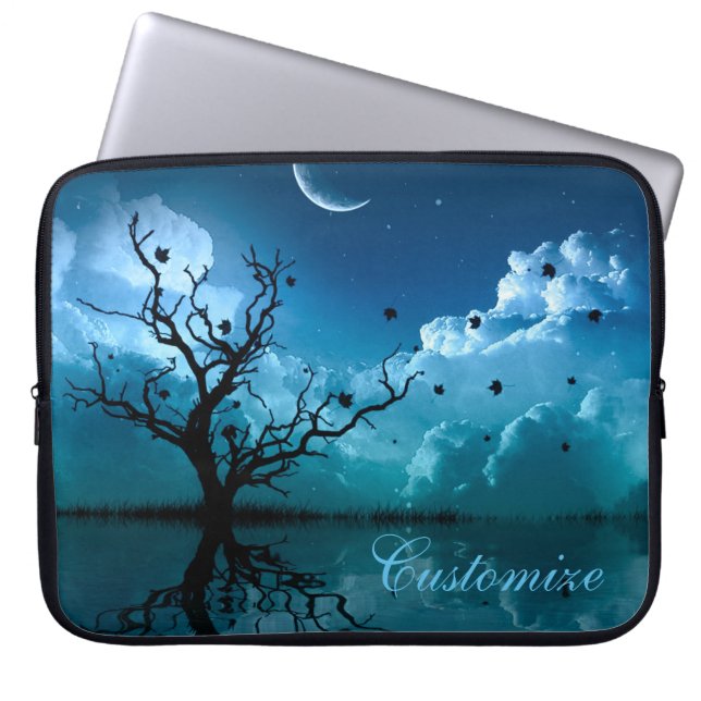 Moonlight Reflections Scenic Night Sky Sleeve (Front)