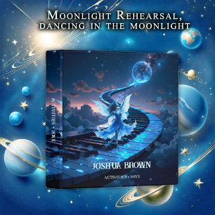 Moonlight Rehearsal – Dancing in the moonlight. 3 Ring Binder