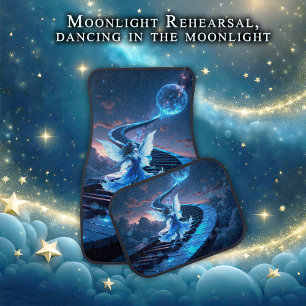 Moonlight Rehearsal – Dancing in the moonlight. Car Floor Mat