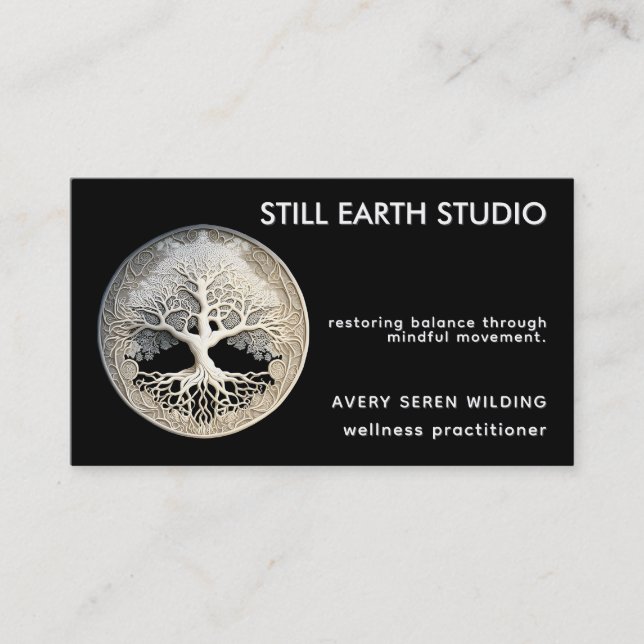 Moonlight Remembered | Tree of Life Business Card (Front)