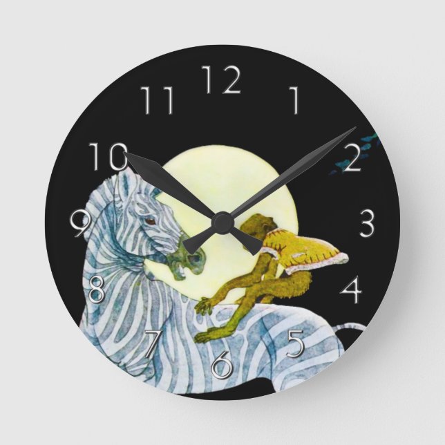 Moonlight Ride Round Clock (Front)
