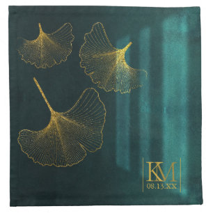 Moonlight Romance Wedding Emerald Green ID881 Cloth Napkin