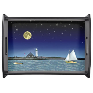 Moonlight Sail Serving Tray