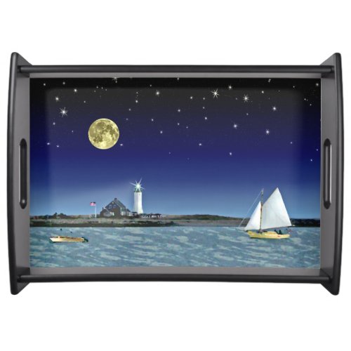 Moonlight Sail Serving Tray