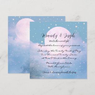 Moonlight Shimmer Atmospheric Wedding Collection Invitation