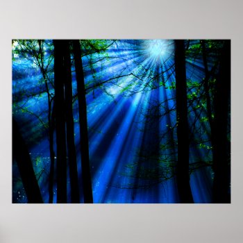 Moonlight Shines By The Lake Poster by StarStruckDezigns at Zazzle