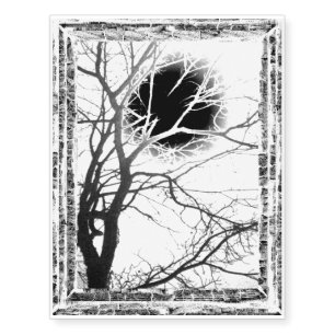 Moonlight Sihouette Temporary Tattoos