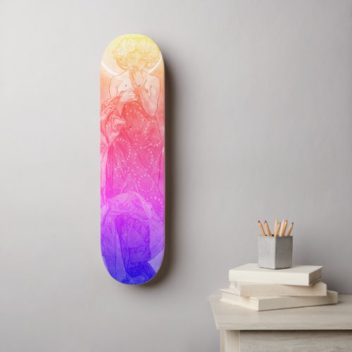 Moonlight Skateboard Deck Rainbow Hues