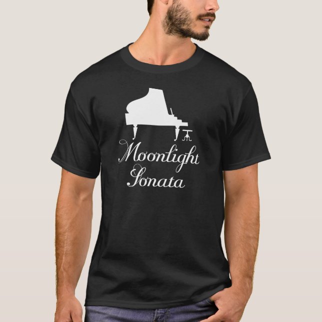 Moonlight Sonata Piano T-Shirt (Front)